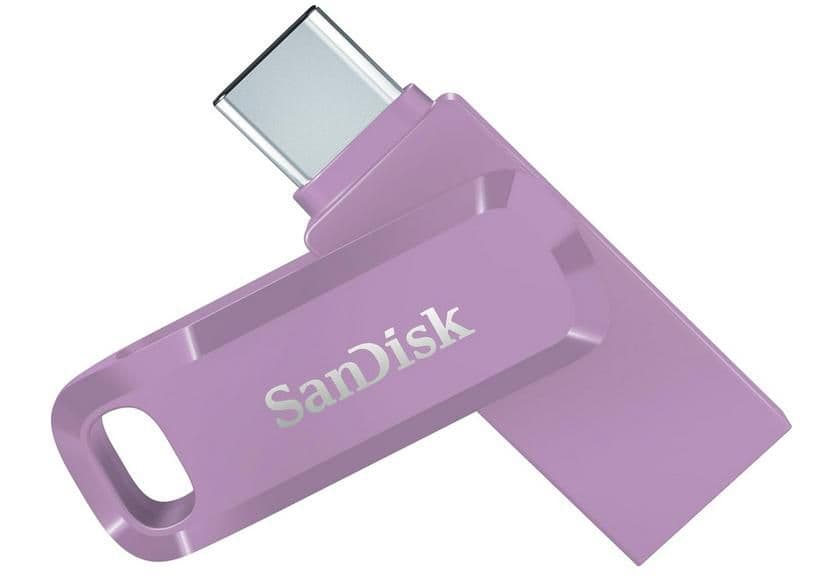 SanDisk 128GB Ultra Dual Drive Go USB 3.2 Lavanda