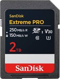 SanDisk 2TB Extreme Pro SDXC UHS-I C10 U3 V30 SDSDXXD-2T00-GN4IN