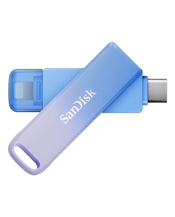 SanDisk 128GB Creator Phone Drive USB 3.2 Azul Lilás