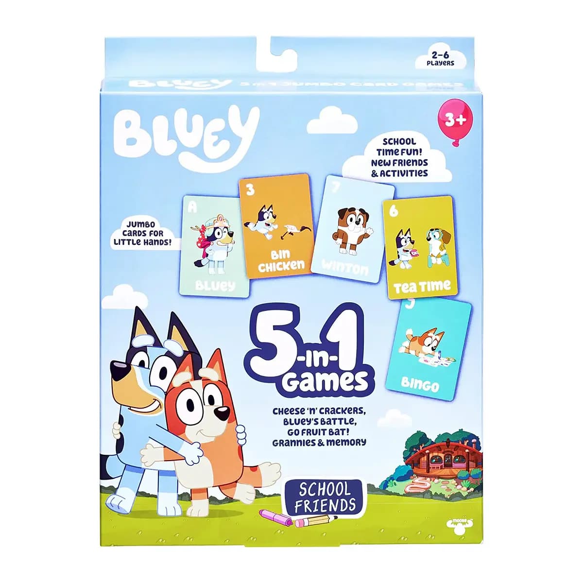 Bluey - Jogo de Cartas 5 em 1