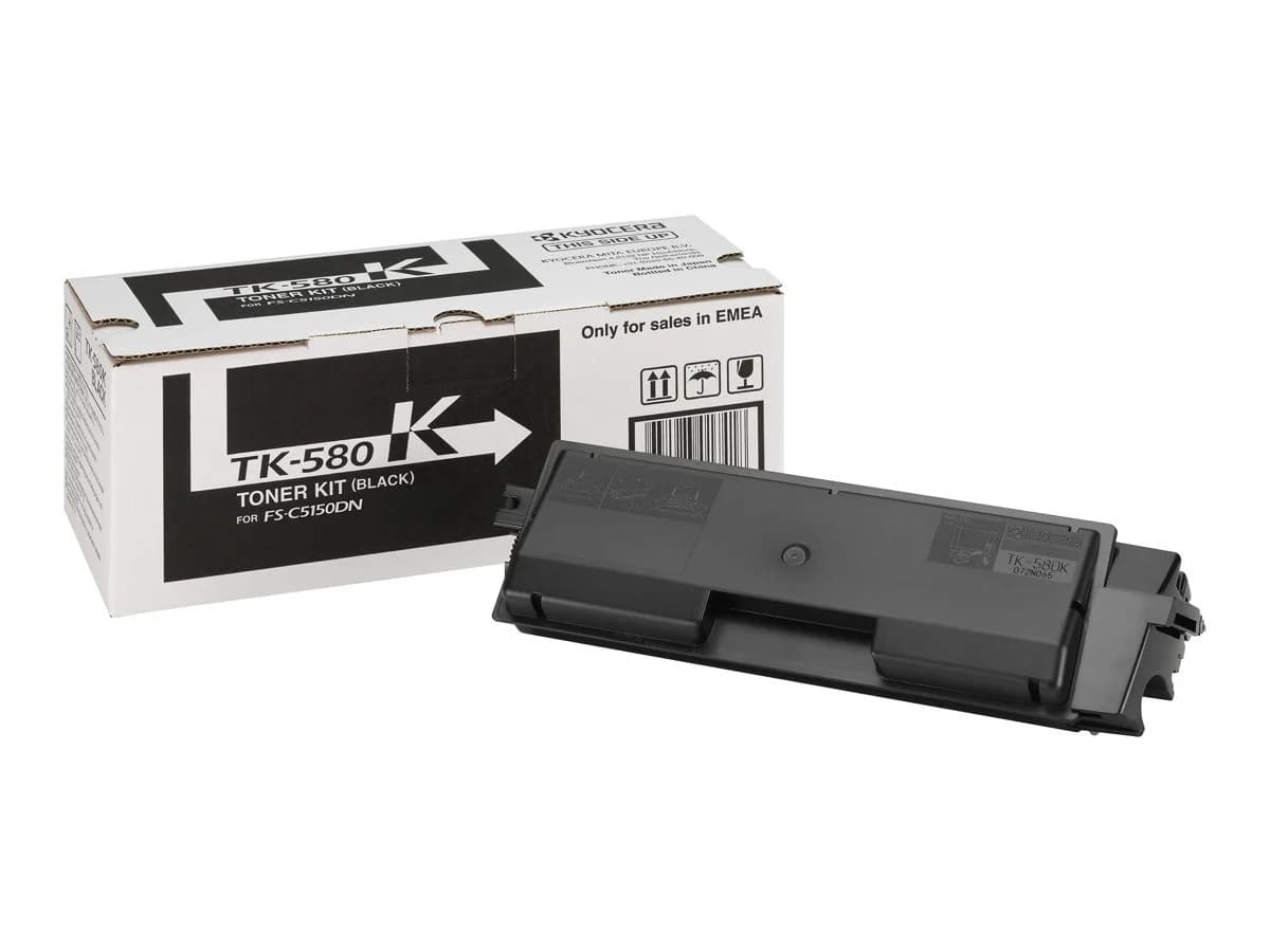 Kyocera TK580 Preto Cartucho de Toner Original – 1T02KT0NL0/TK580K