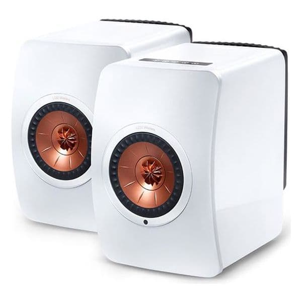 Kef Colunas LS50 Bluetooth Gloss White/Copper