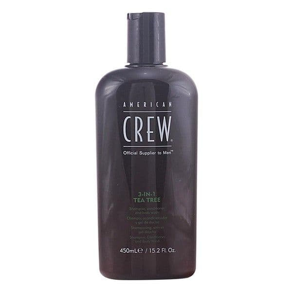 American Crew Shampoo/Condicionador/Gel de Banho 3 In 1 Tea Tree 450ml
