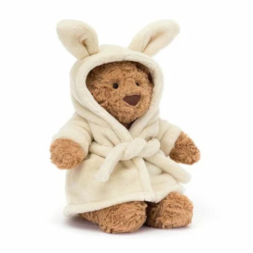 Jellycat Peluche Urso Bartholomew Robe 26cm +0M BARM2BR