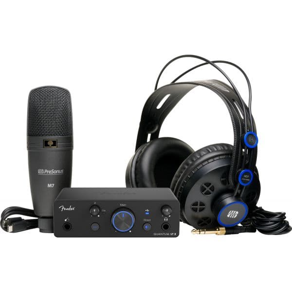 Fender Bundle Creator Quantum com Interface Áudio USB, Microfone e Auscultadores