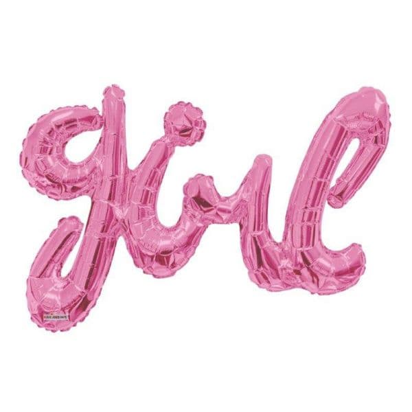 Kaleidoscope Balão Foil 36" Girl Script Rosa - 140015761