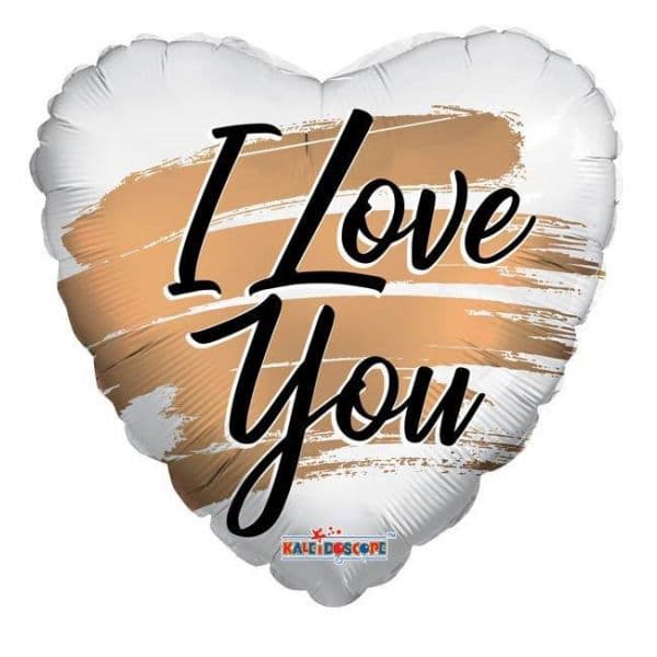 Kaleidoscope Balão Foil 18" i Love You Gold Brush Matte - 140016636