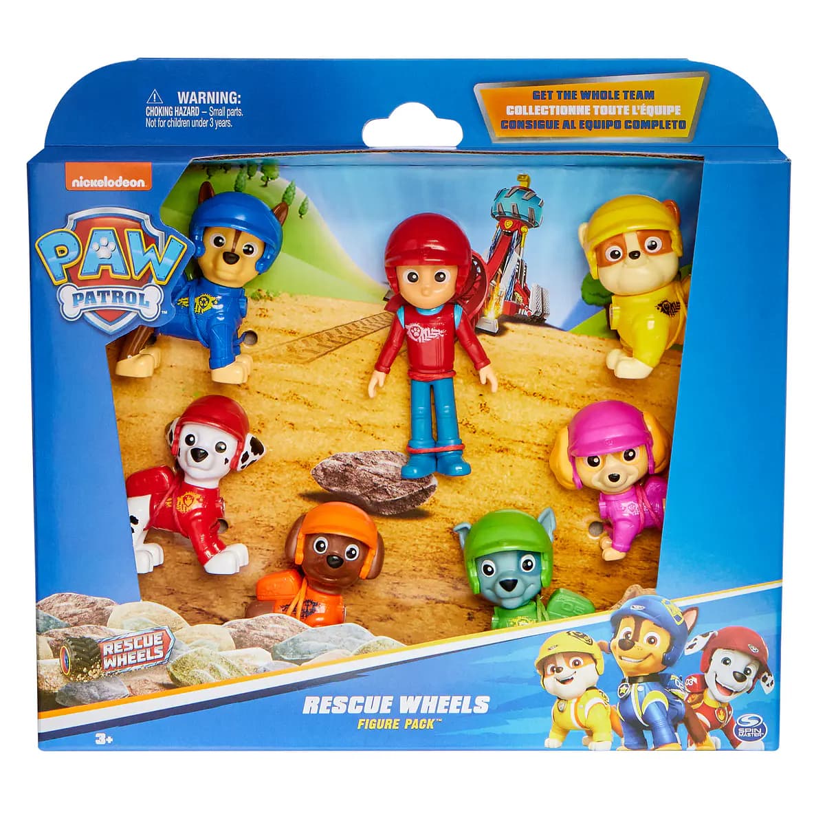 Paw Patrol Pack com 7 Figuras Rescue Wheels
