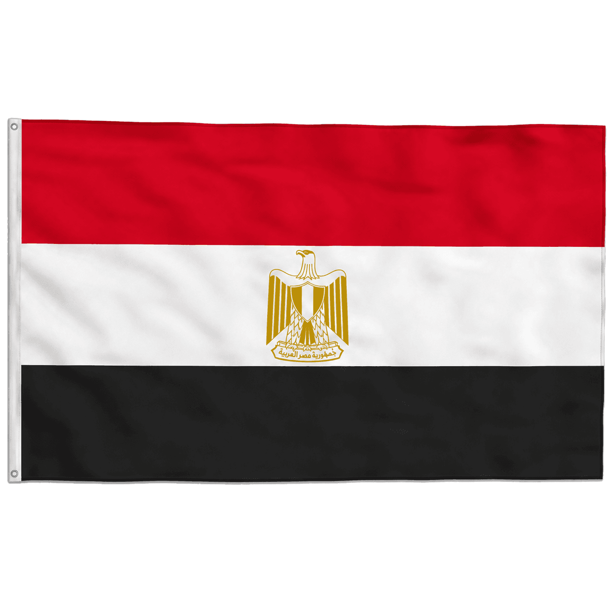 Bandeira do Egipto Poliéster 150×90 com Ilhós
