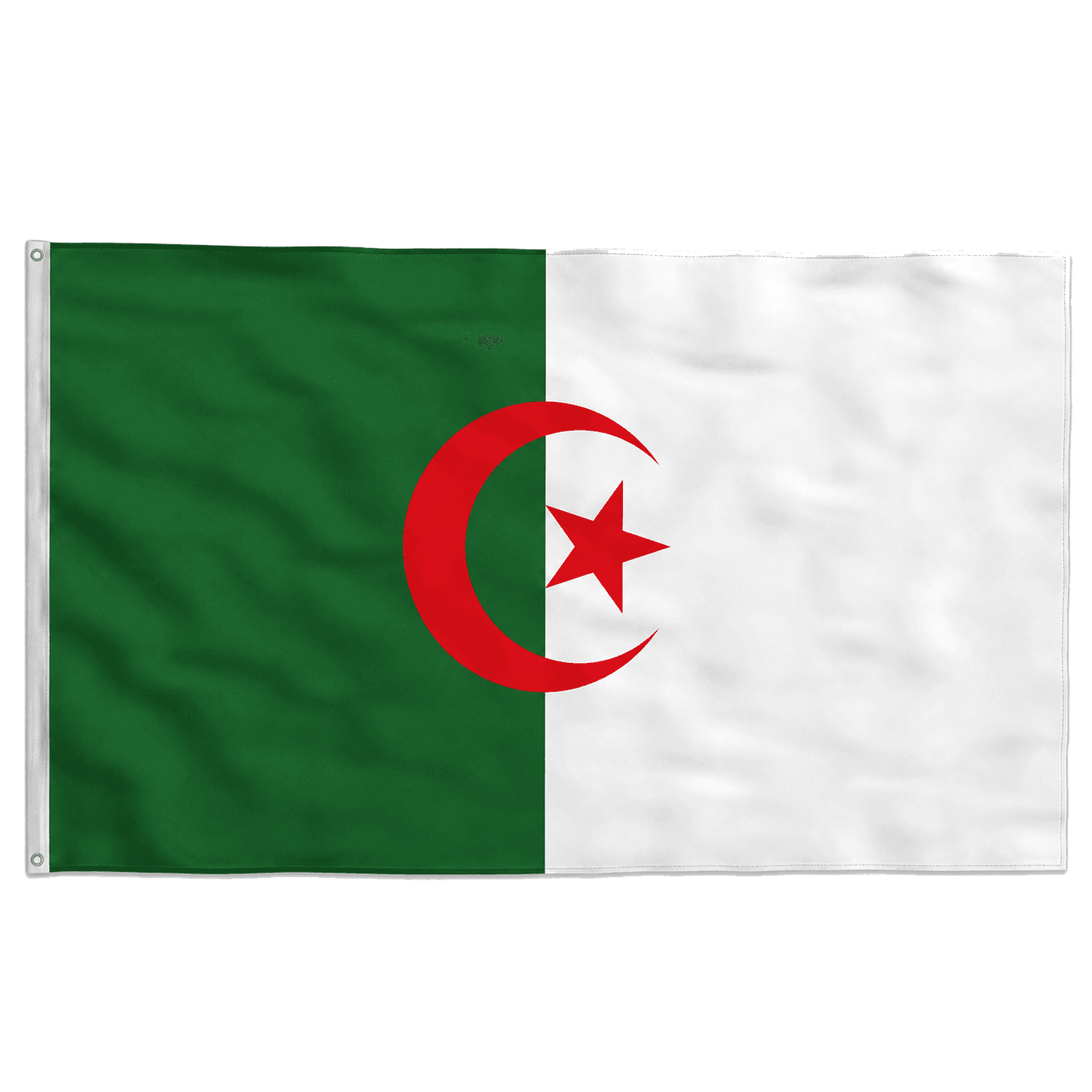 Bandeira da Argélia Poliéster 150×90 com Ilhós