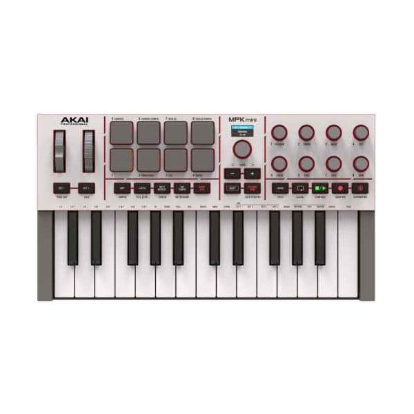 Akai Teclado Controlador MIDI MPK Mini IV 25 Teclas USB-C Cinzento
