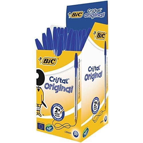 Bic Esferográfica Cristal Original Azul 50 Unidades
