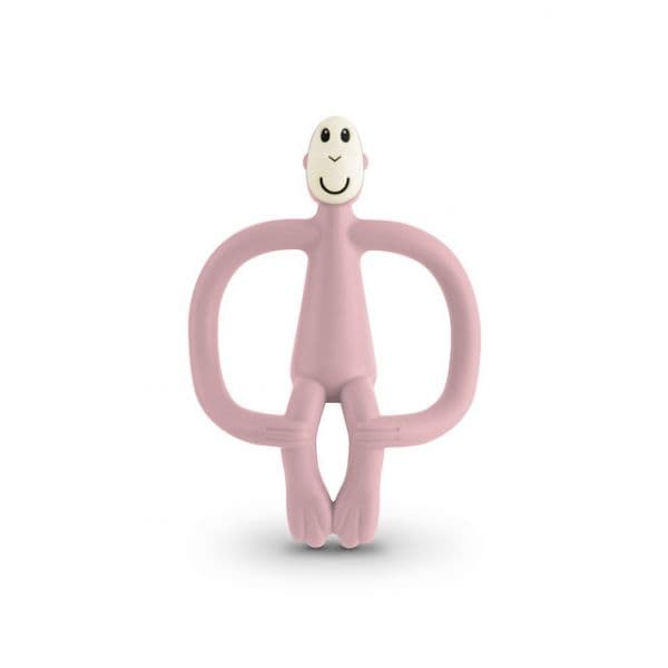 Matchstick Monkey Mordedor de Silicone Rosa Pálido