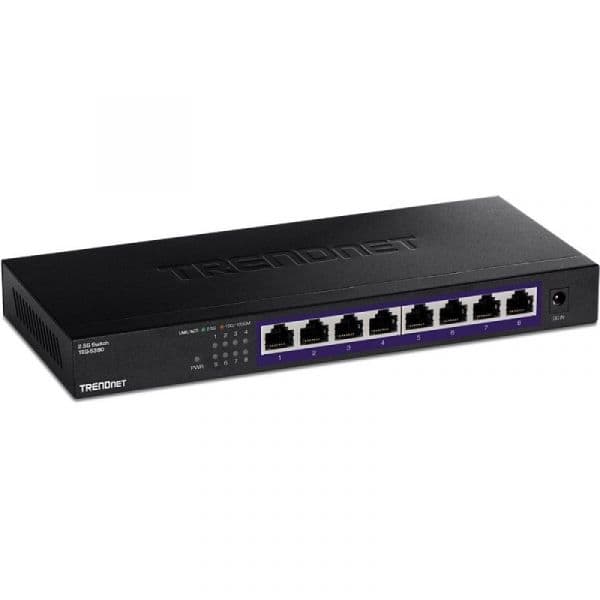 Trendnet Switch 8-Port Unmanaged 2.5G - TEG-S380