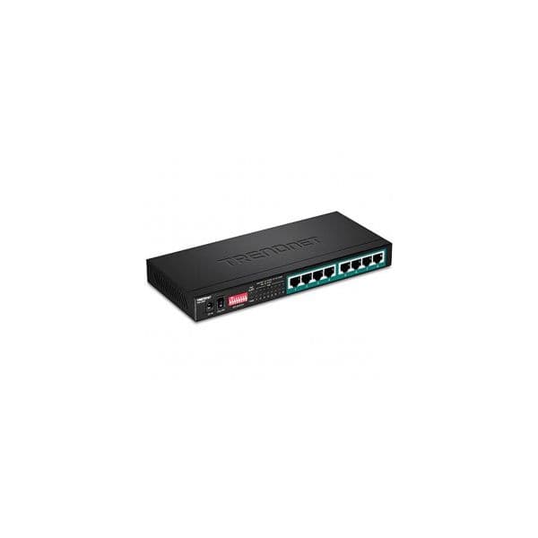 Trendnet Switch 8-port Gbit Poe+ Long Range 200m 65W Metal TPE-LG80