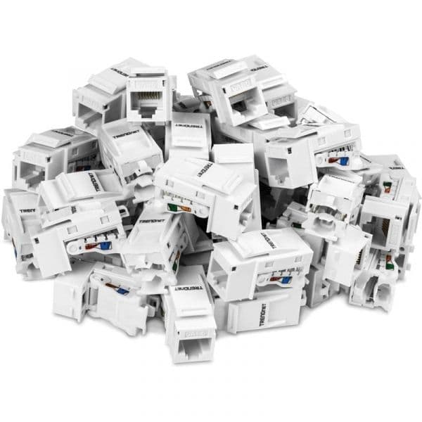 Trendnet TC-K50C6 Pack 50 Módulos Keystone Cat. 5/5e/6 Brancos