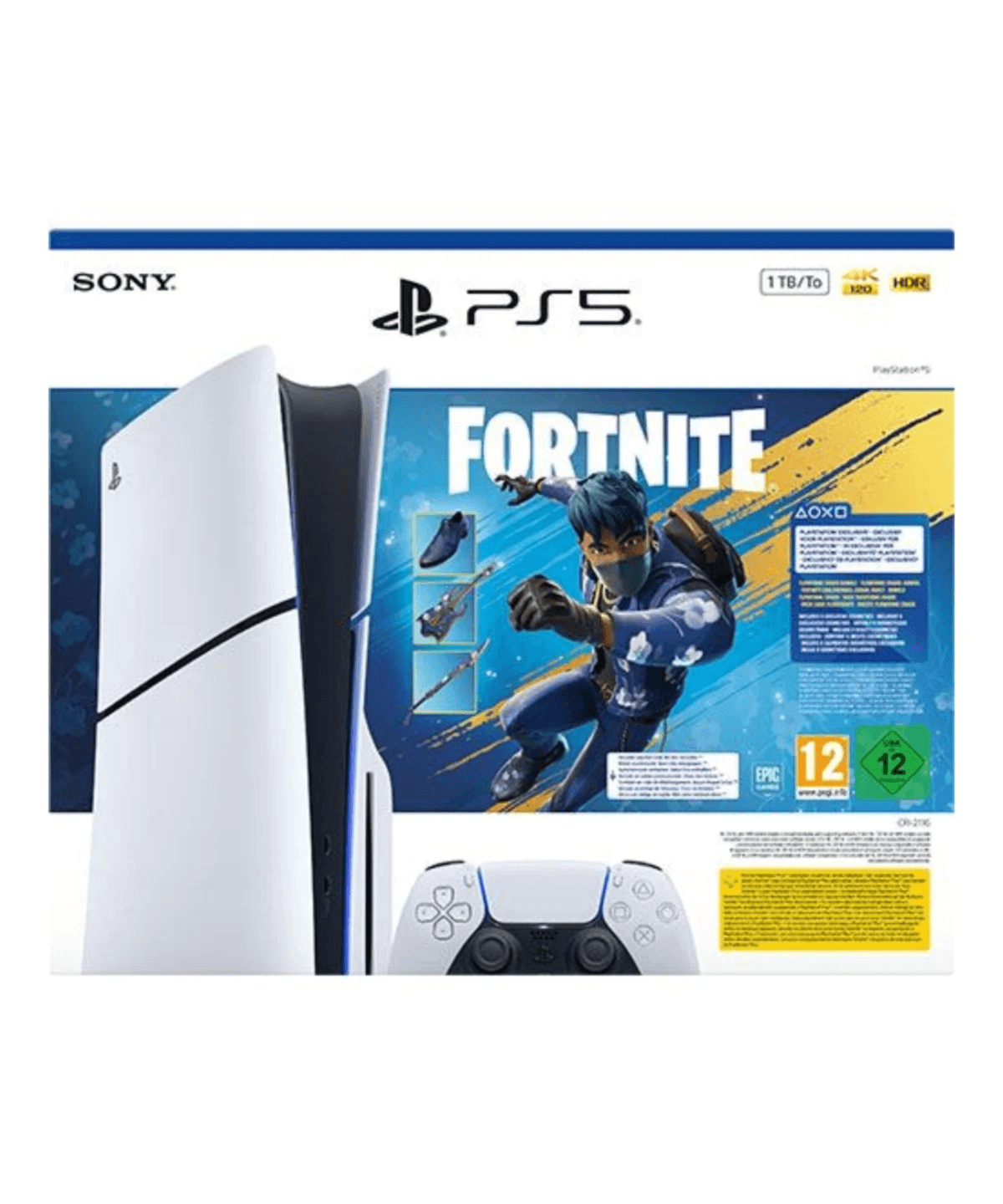 Consola Sony PlayStation 5 Slim Standard Edition 1TB SSD + Pack Fortnite Flowering Chaos
