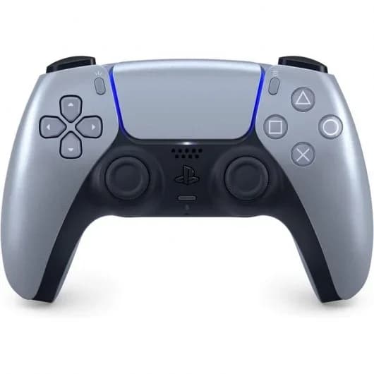 Sony DualSense Sterling Silver – Comando sem fios para PS5, Feedback Háptico, Gatihos Adaptativos, Microfone Integrado