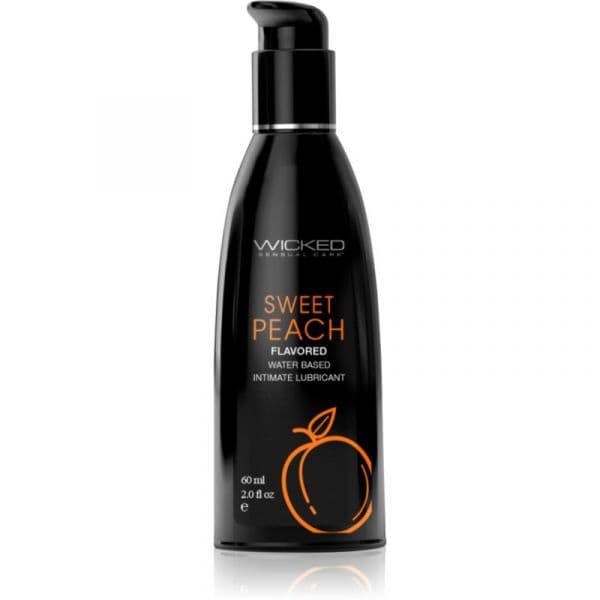 Wicked Aqua Flavored Gel Lubrificante com Sabor Sweet Peach 60ml