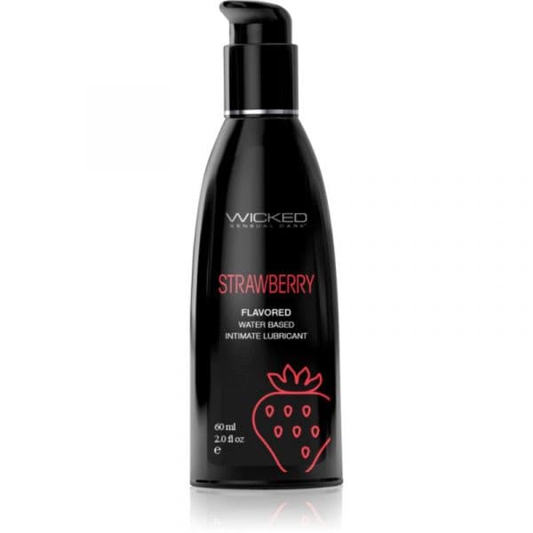 Wicked Aqua Flavored Gel Lubrificante com Sabor Strawberry 60ml