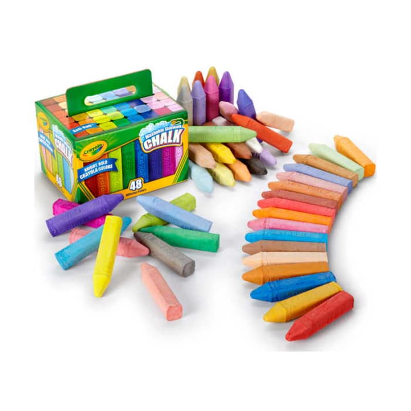 Crayola - Washable Outdoor Chalk Giz 48x - MEGAONLINE