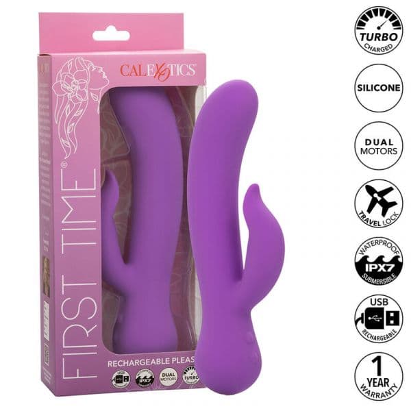 Calexotics First Time Vibrador Pleaser Recarregável Roxo
