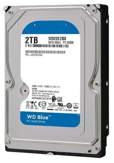 Western Digital 2TB Blue 3.5" 7200RPM SATA III - WD20EZBX