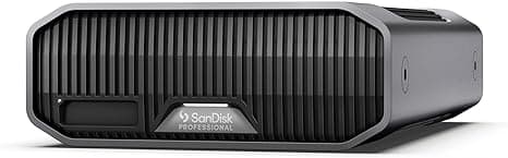 SanDisk Professional G-DRIVE PROJECT - Matriz de disco rígido - 26 TB - 1 baias - HDD 26 TB x 1 - Thunderbolt 3, USB-C 3.2 Gen 2 (externo)