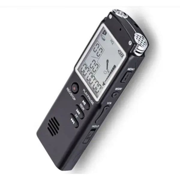 RECPRO Gravador Profissional Áudio com bateria recarregável 220mAh e 8GB memória interna