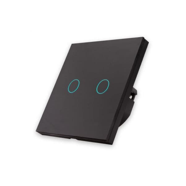 Smartify Interruptor Inteligente de Luz WiFi 2 botões - Preto - SYISL2BL