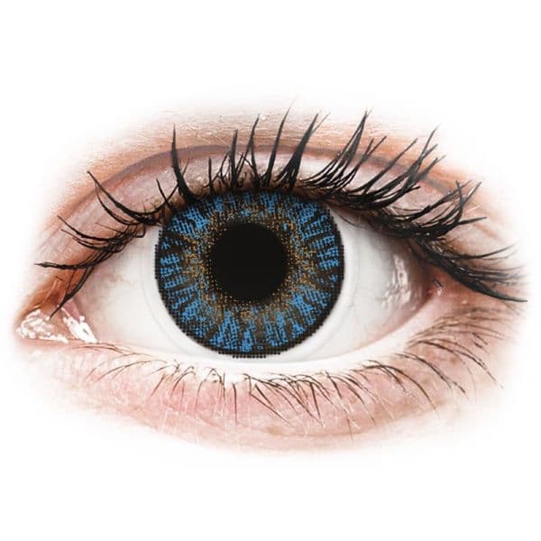 Alcon Lentes de Contacto Mensais com Correção FreshLook ColorBlends Tom True Sapphire 2 Lentes