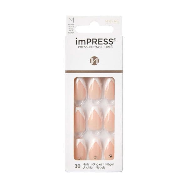 Kiss Unhas Postiças imPRESS Nails So French