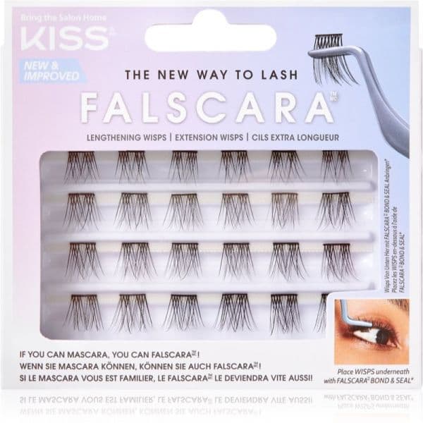 Kiss Falscara Wisp Pestanas Postiças Individuais com Nó Multi 01 24 Un.