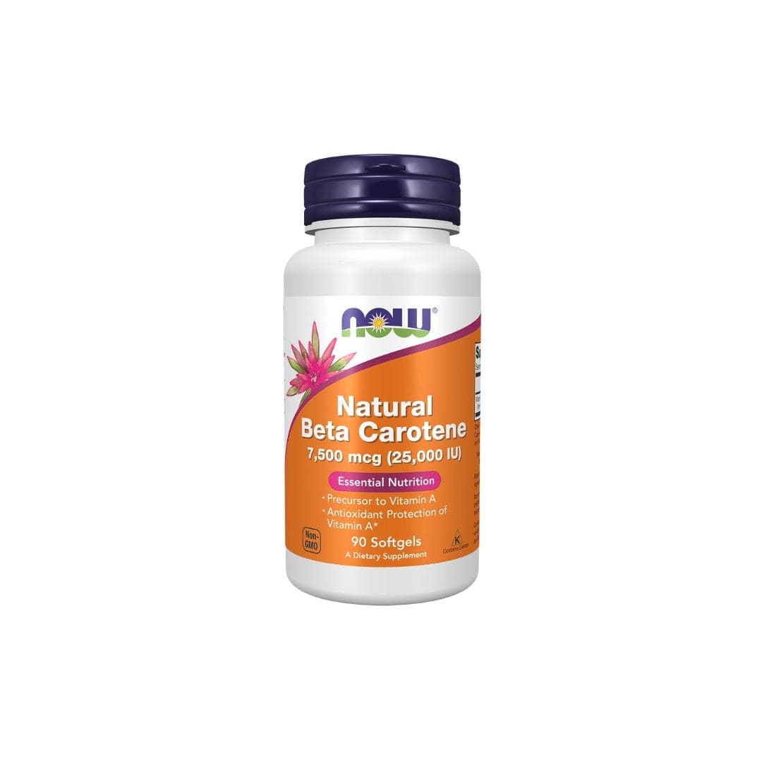 Natural Beta Carotene 7500 mcg 90 Softgels