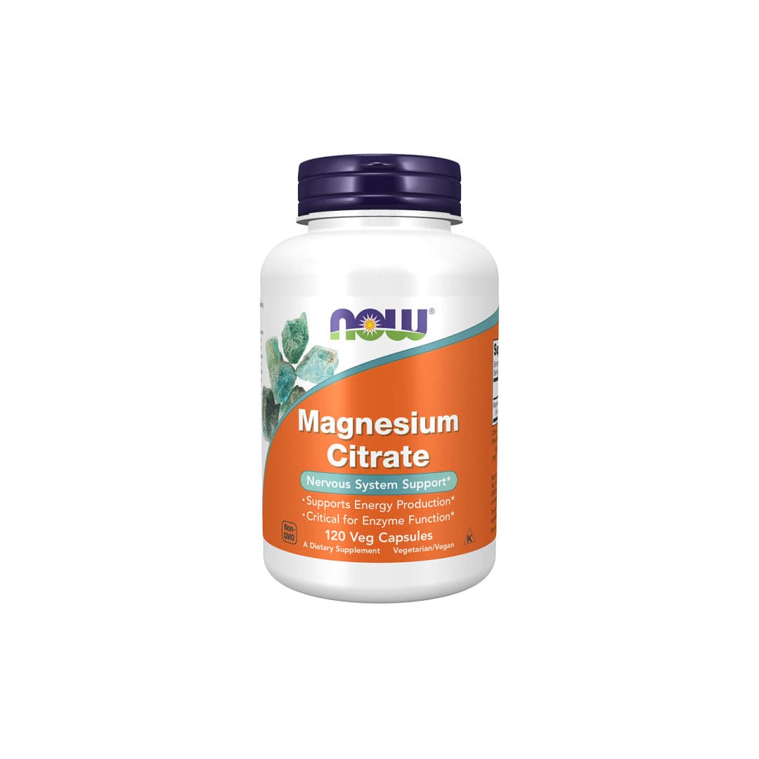 Now Magnesium Citrate 120 Cápsulas