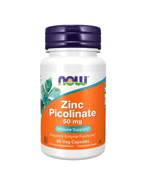 Now Zinco Picolinato 50mg 60 Cápsulas