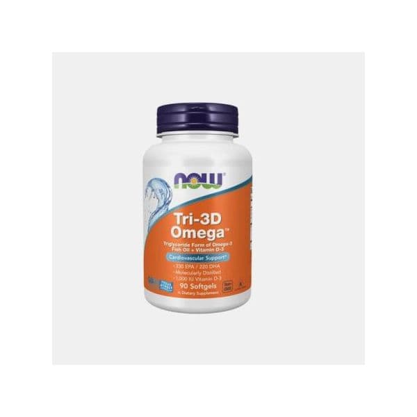 Now Foods Tri-3D Omega Fish Oil 90 Cápsulas