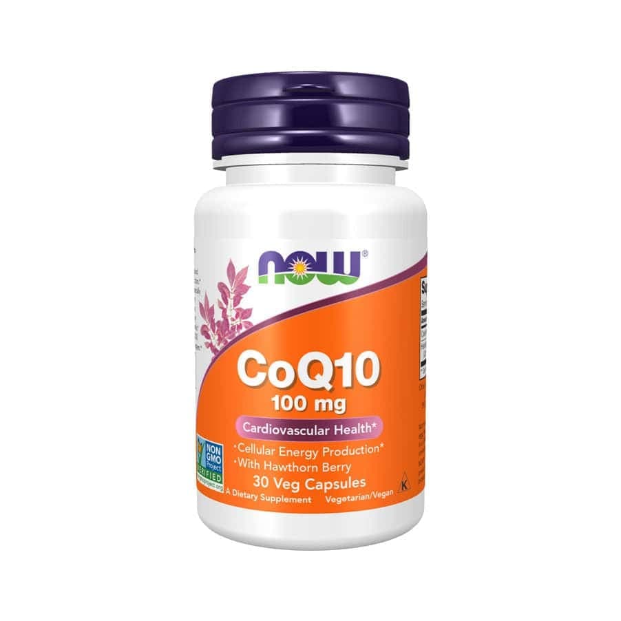 CoQ10 100mg c/ Baga de Espinheiro - 30 Cápsulas - Now Foods
