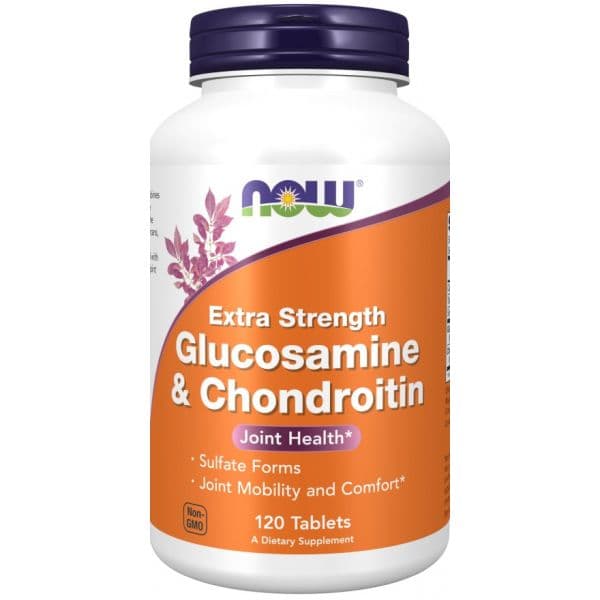Now Glucosamine & Chondroitin Extra Strength 1500mg/1200mg 120 Cápsulas