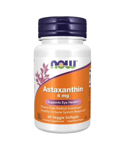 Now Astaxanthin 4mg 60 Cápsulas