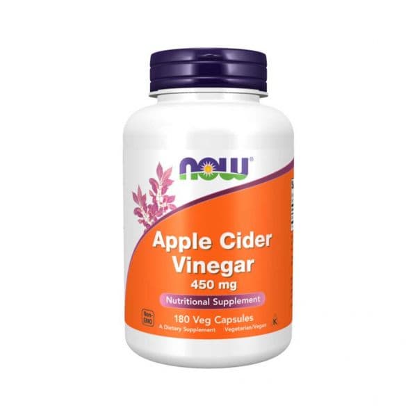 Now Apple Cider Vinegar 450mg 180 Cápsulas