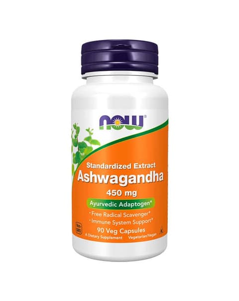 Now Ashwagandha 450mg 90 Cápsulas Vegetais