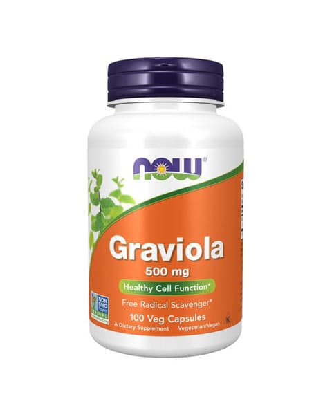 Graviola 500mg - 100 Cápsulas - Now Foods