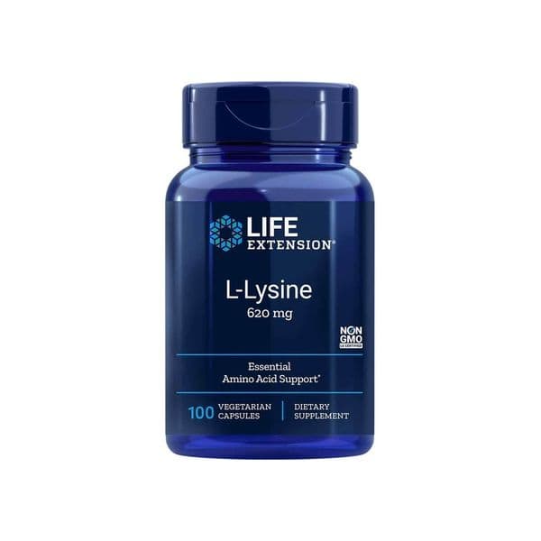 Life Extension L-lisina 620 Mg 100 Cápsulas Vegetais