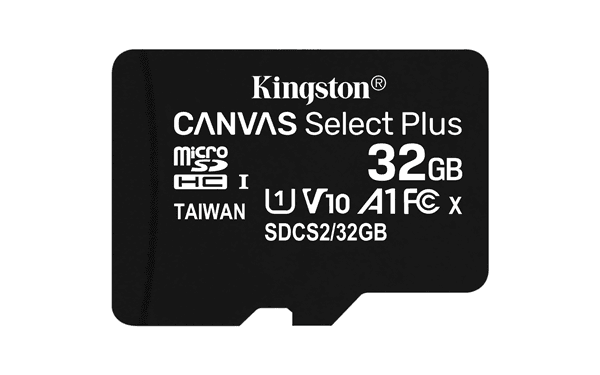 Kingston 32GB MicroSDHC Canvas Select Plus Class10 UHS-I + Adapter - SDCS2/32GB