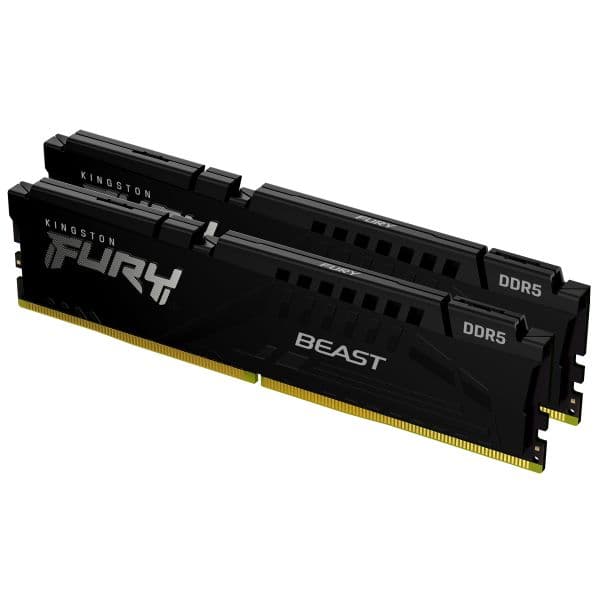 Memória RAM Kingston FURY Beast 128GB (2x64GB) DDR5 5600MHz CL36 Black