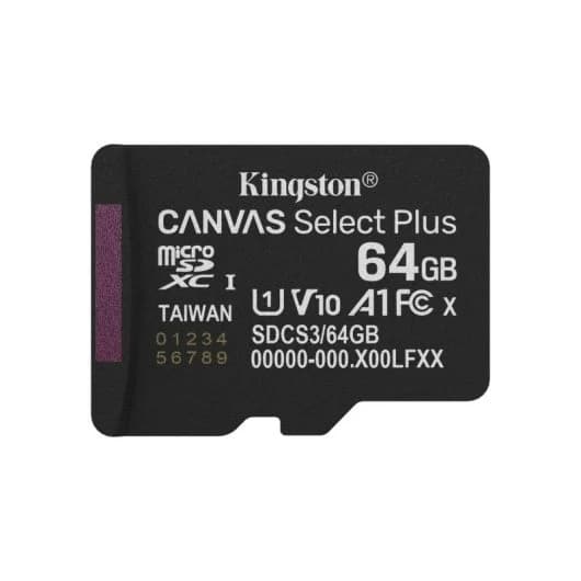 Kingston SDCS3/64GBSP 64GB UHS-I A1 V10 100MB/s
