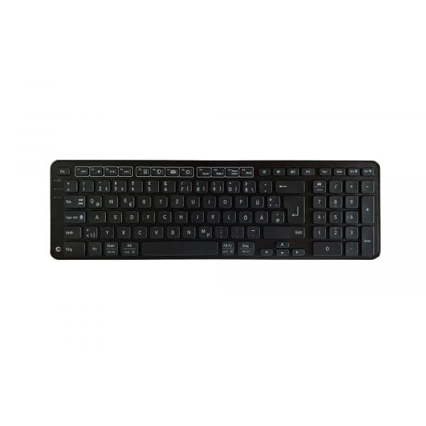 Teclado Contour Design Balance Sem Fios Alemão Preto
