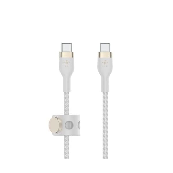 Belkin - BOOST?CHARGE PRO Flex cable USB 2 m USB 2.0 USB C Blanco - CAB011BT2MWH