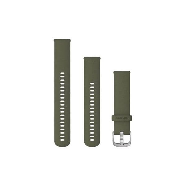 Garmin Braceletes De Desbloqueio Rápido (20 mm) - Musgo/Prata